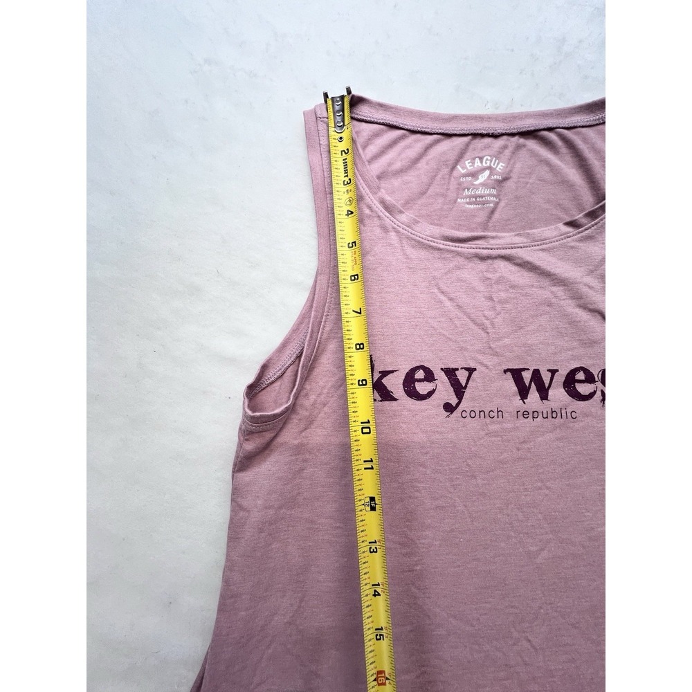Key West Womens League Tank Top Pink M Sleeveless Shirt - Picture 7 of 7